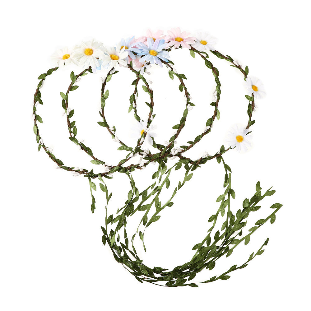 Boho Daisy Flower Sunflower Headband Floral Crown Wreath