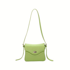Casual Shoulder Bag PU Leather Crossbody Bag Waterproof Adjustable Strap