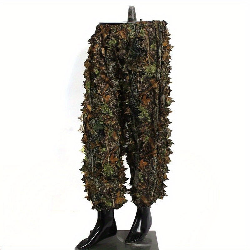 3D Leafy Camouflage Ghillie Suit for Outdoor Game & Halloween Costume