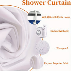 4pcs Personalized Art Women's Shower Curtain Set