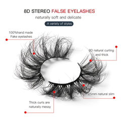 8D Cat Eye Faux Mink Lashes 5 Pairs Pack