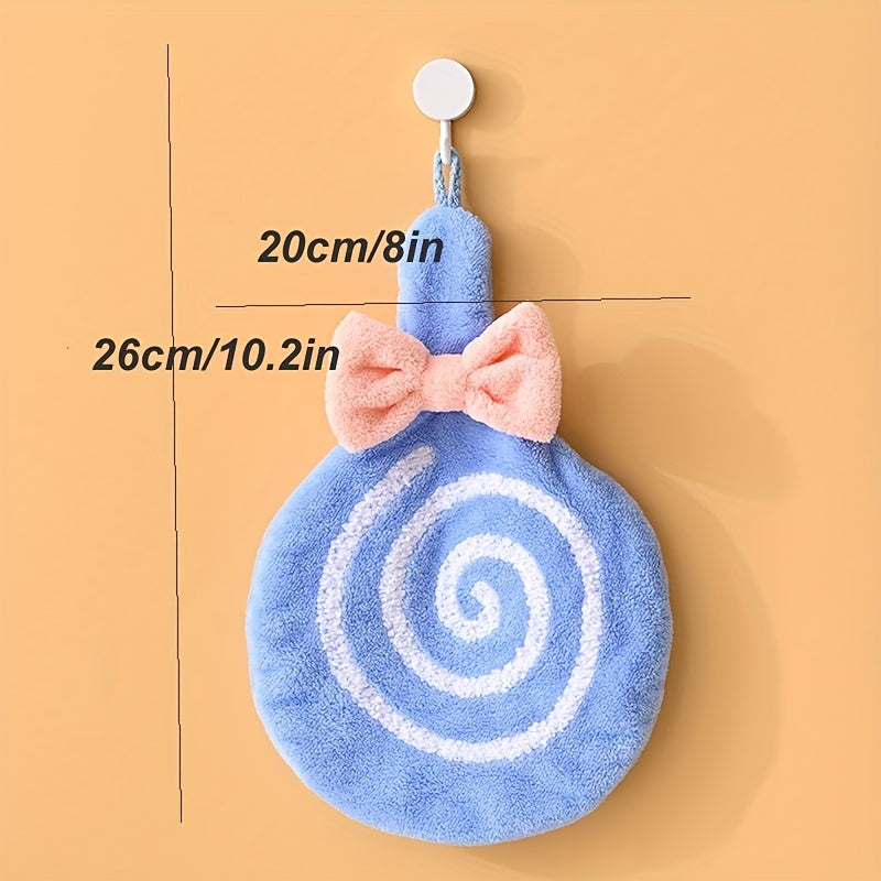 Lollipop Hanging Towel Coral Fleece Quick-drying Towel
