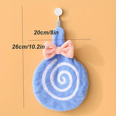 Lollipop Hanging Towel Coral Fleece Quick-drying Towel