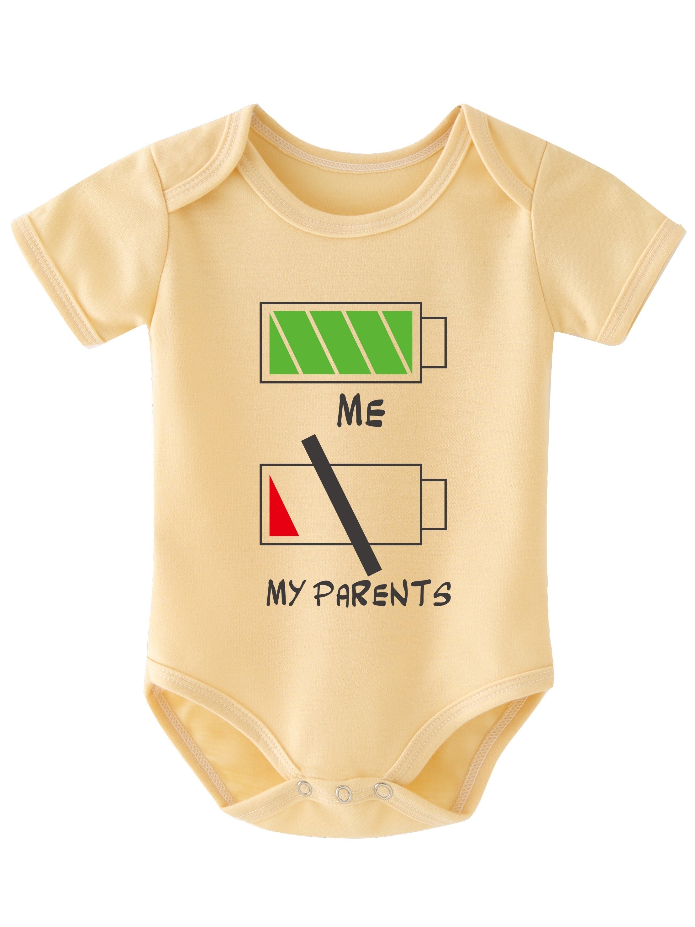 Baby Boys Graphic Short Sleeve Bodysuit for Summer