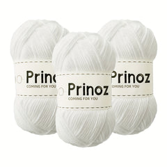 3pcs 100 Acrylic Yarn 4 Strands Solid Yarn Crocheting Knitting DIY 50g