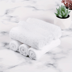 2pcs Quick Drying Washcloth Small Square Towel for Home Bathroom