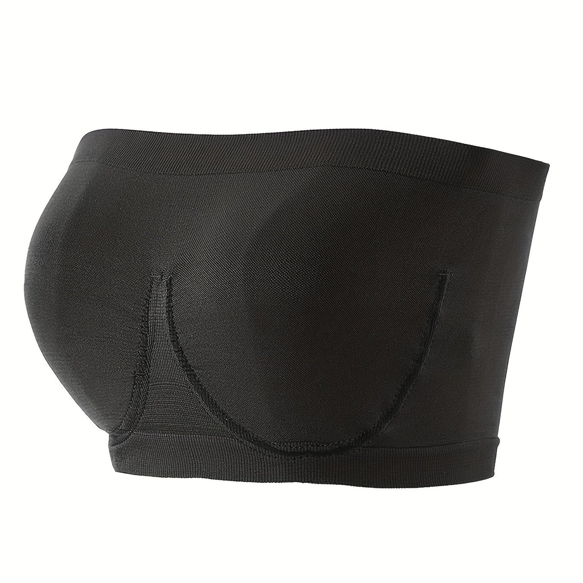  Seamless Non Padded Sporty Bandeau Bra