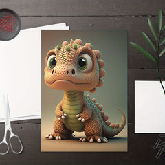 Baby Dinosaur Wall Sticker Modern Art for Kids Room Nursery Decor