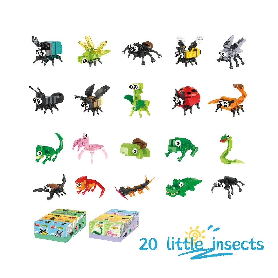 20pcs Insect Building Blocks Set for Young People