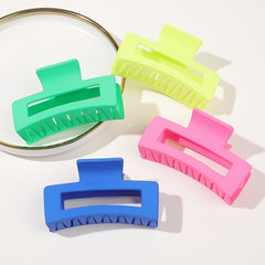 4pcs Matte Shark Claw Hair Claw Strong Hold Jaw Clip