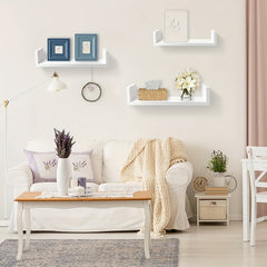 3pcs Modern U Shaped Wall Rack - Minimalist Storage and Decoration Rack