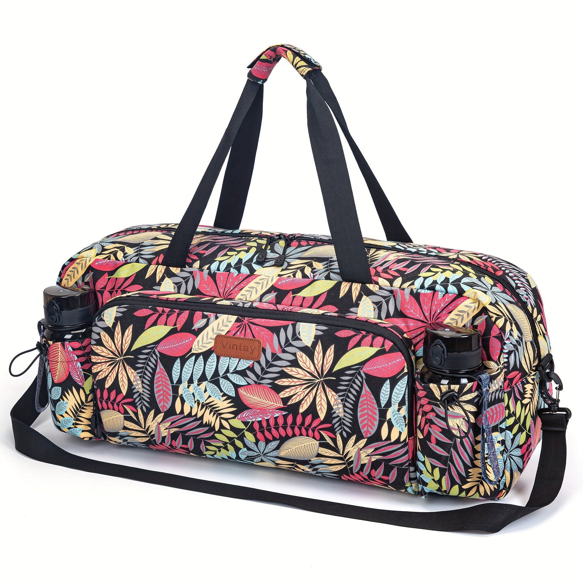 Canvas Yoga Mat Storage Bag Large Capacity Gym Fitness Bag