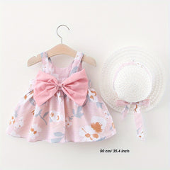 Baby Princess Dress with Big Bow Flower Skirt