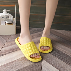Women's Plaid Soft Sole House Slides Comfortable Slippers