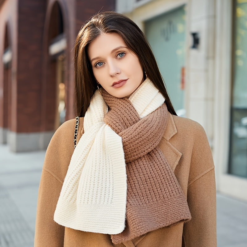 Women's Winter Thick Knitted Bright Warm Scarf