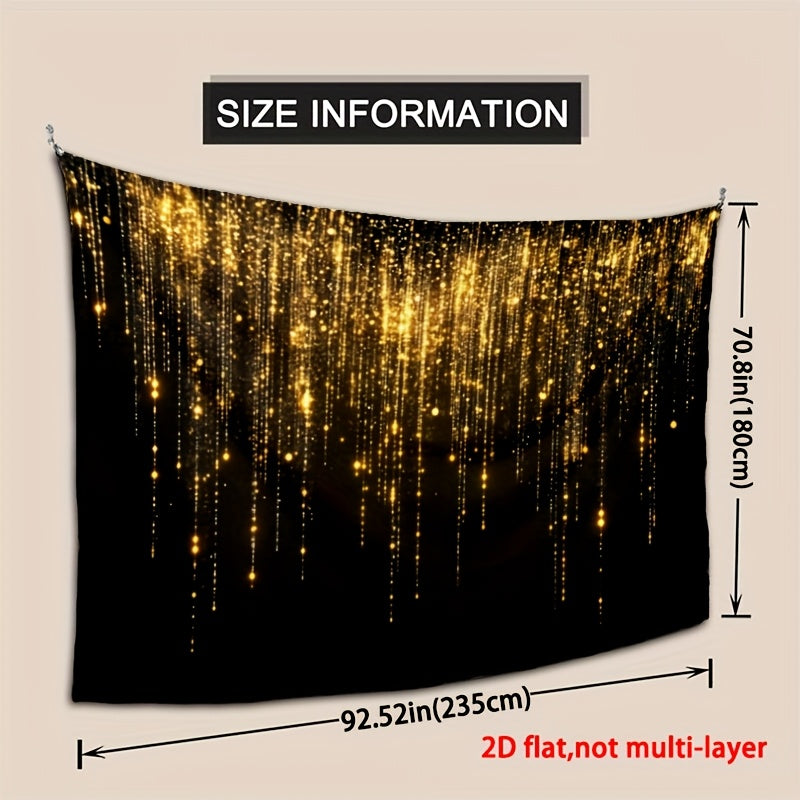 Golden Sparkle Photography Backdrop for Roaring 20s & Masquerade