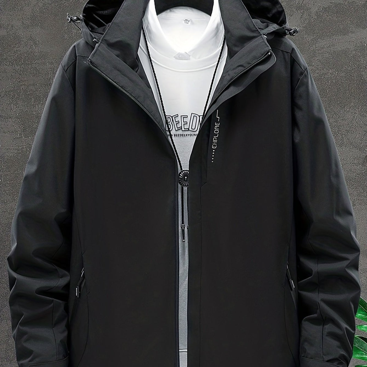 Men's Lightweight Waterproof Windbreaker Jacket Coat For Outdoors