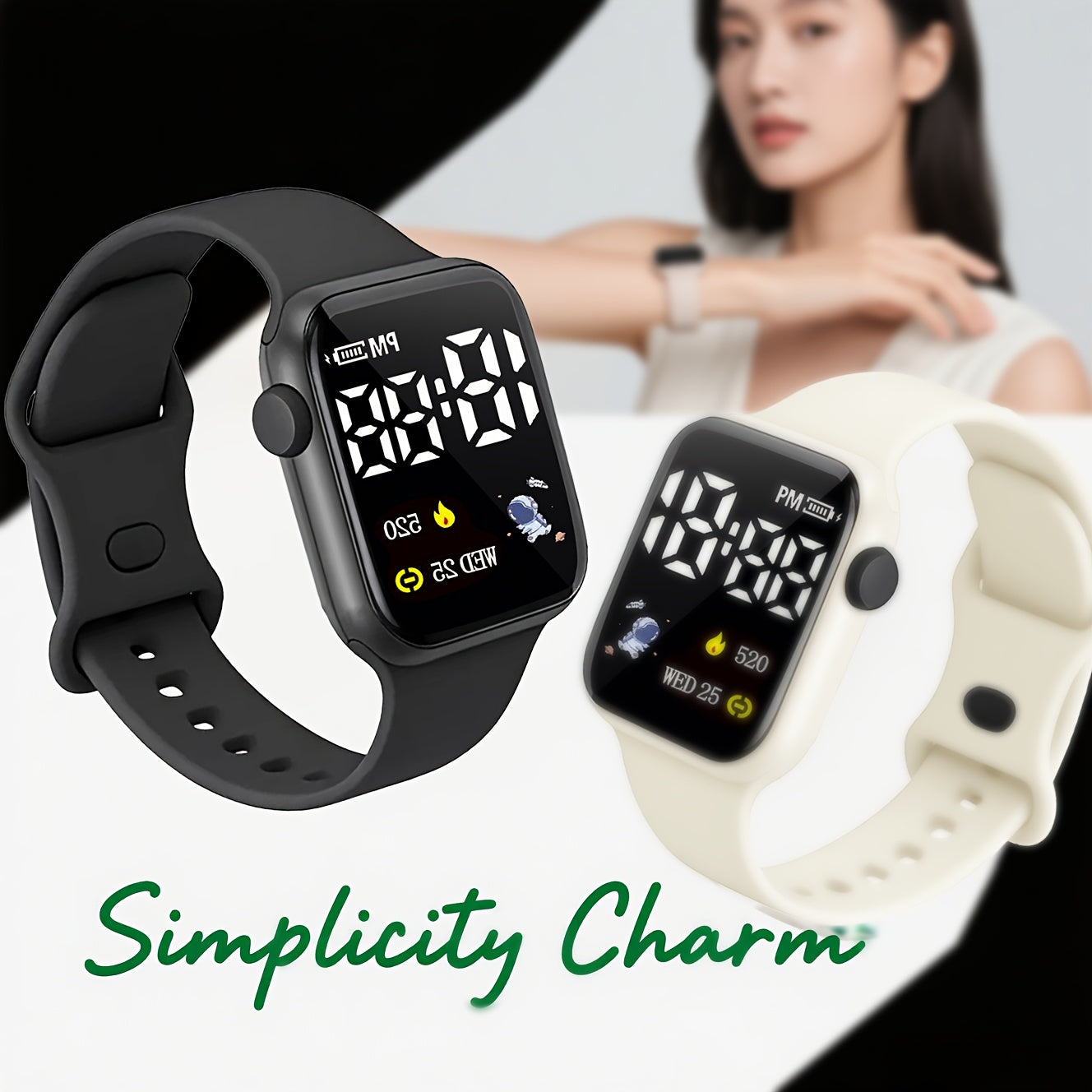 5pcs Christmas Astronaut LED Watches Set for Students