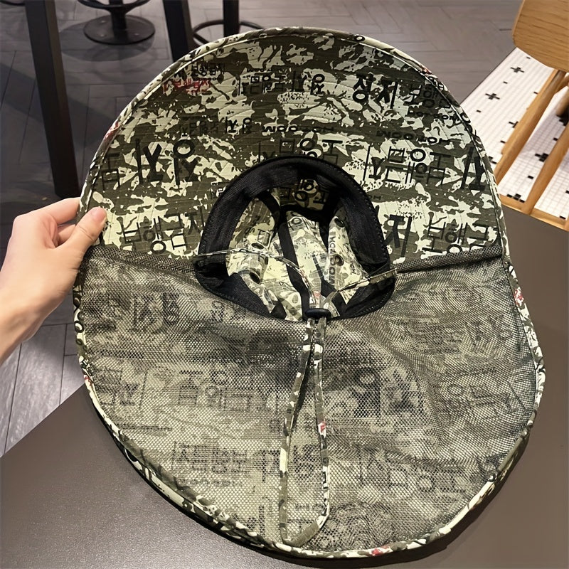 Large Brim Sunshade Hat Unisex Lightweight Hat - Outdoor Fishing Climbing