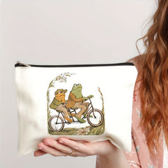 Frog Pattern Cosmetics Bag Toiletry Travel Storage Pouch