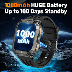 Little Meatball Smart Watch 1.95 inch Full Touch Display with LED Flashlight