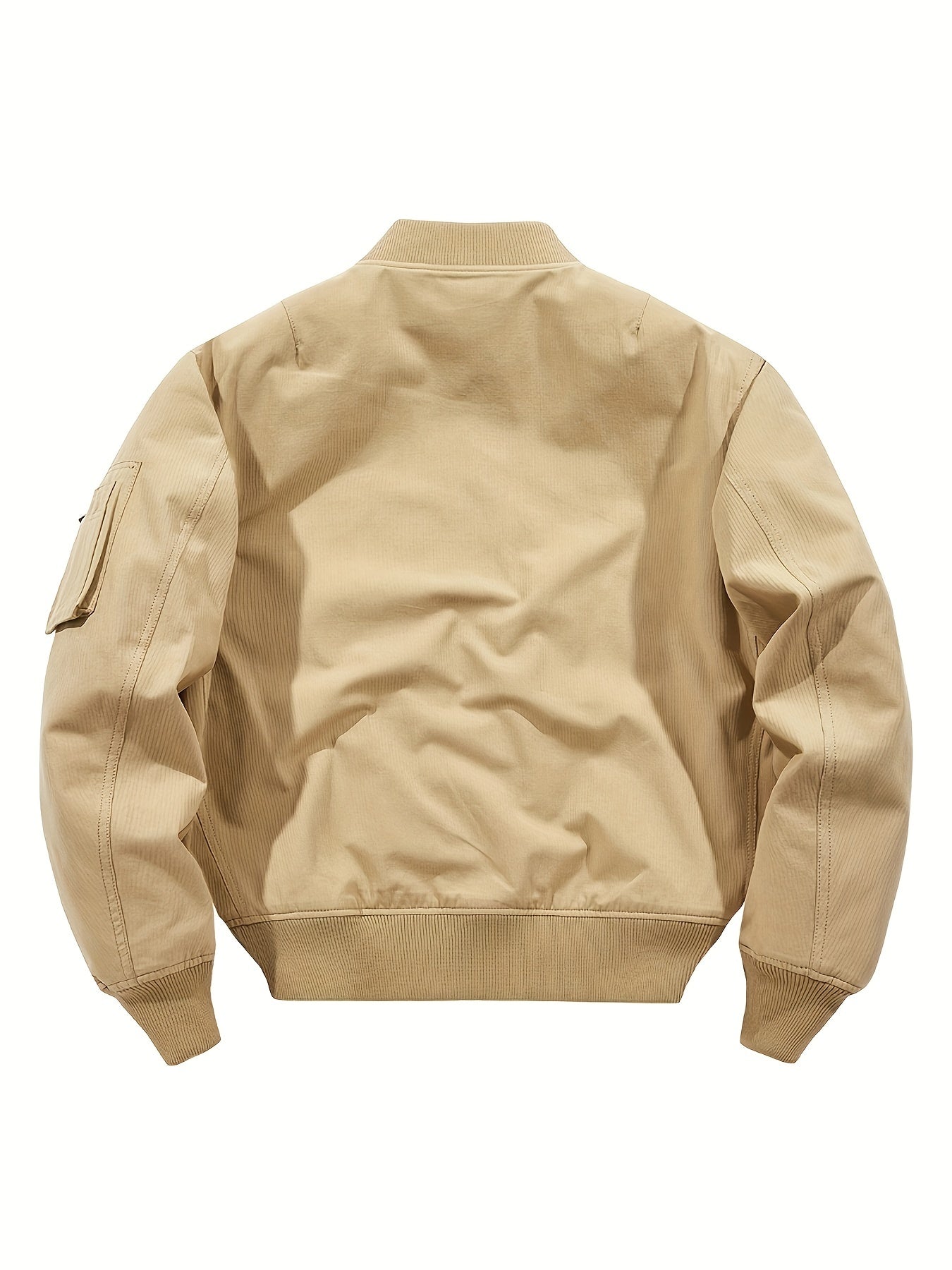 Men's Zipper Baseball Collar Outdoor Jackets Windproof Warm Jacket