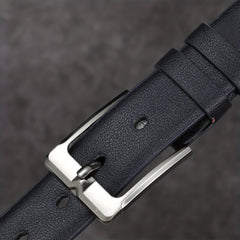 Men's Pin Buckle Belt PU Leather Casual Jeans Pants Strap