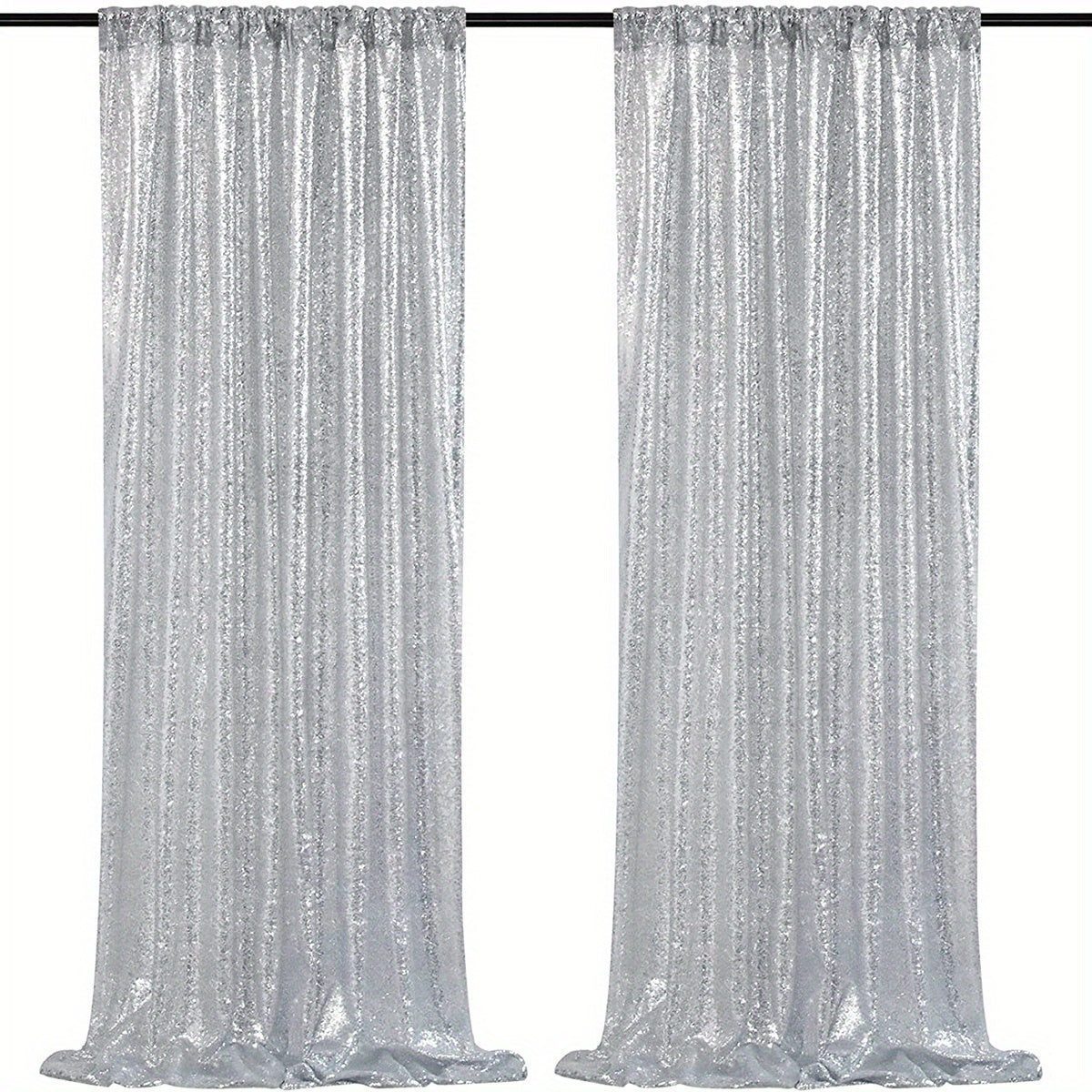 Nordic Sequin Background Curtains - Glitter Photography for Baby Shower Stage
