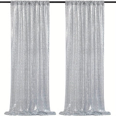 Nordic Sequin Background Curtains - Glitter Photography for Baby Shower Stage