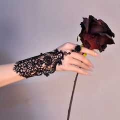 Vintage Lace Fingerless Glove for Baroque Bridal Wedding Dress