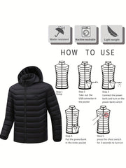 Men's Heated Jacket Outdoor Lightweight Warm Heating Clothing