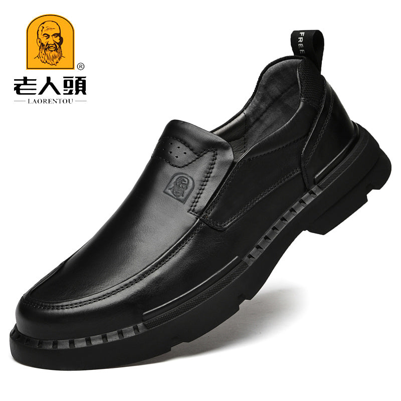 Men's Comfy Loafer Shoes Non-Slip Slip-On Stitch Detail