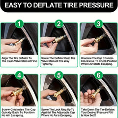 30 PSI Tire Deflator Offroad Jeep Car Truck Motorcycle ATV Tires Air Down