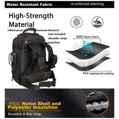 Large Capacity Backpack Tactical Sports Bag for Camping Hiking