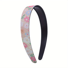 Female Polka Dot Headband Gradient Leopard Print Hair Band