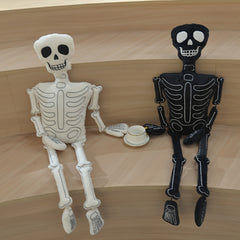 Halloween Skeleton Plush Toy & Figurine with Sharp Teeth