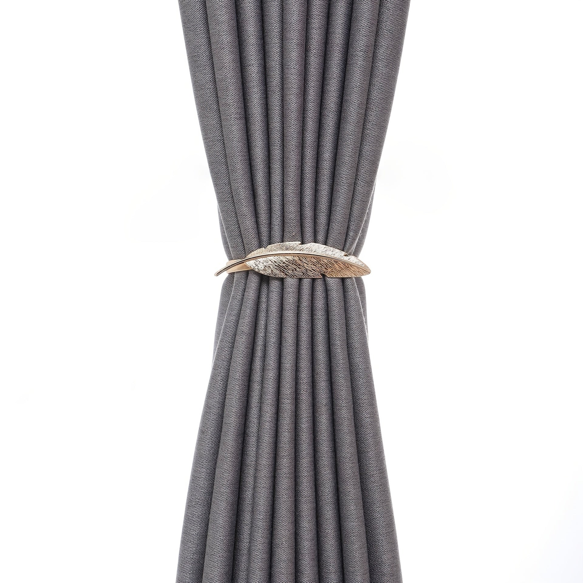 2pcs Metal Spring Strap Curtain Tieback Elastic Curtain Buckle