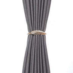 2pcs Metal Spring Strap Curtain Tieback Elastic Curtain Buckle