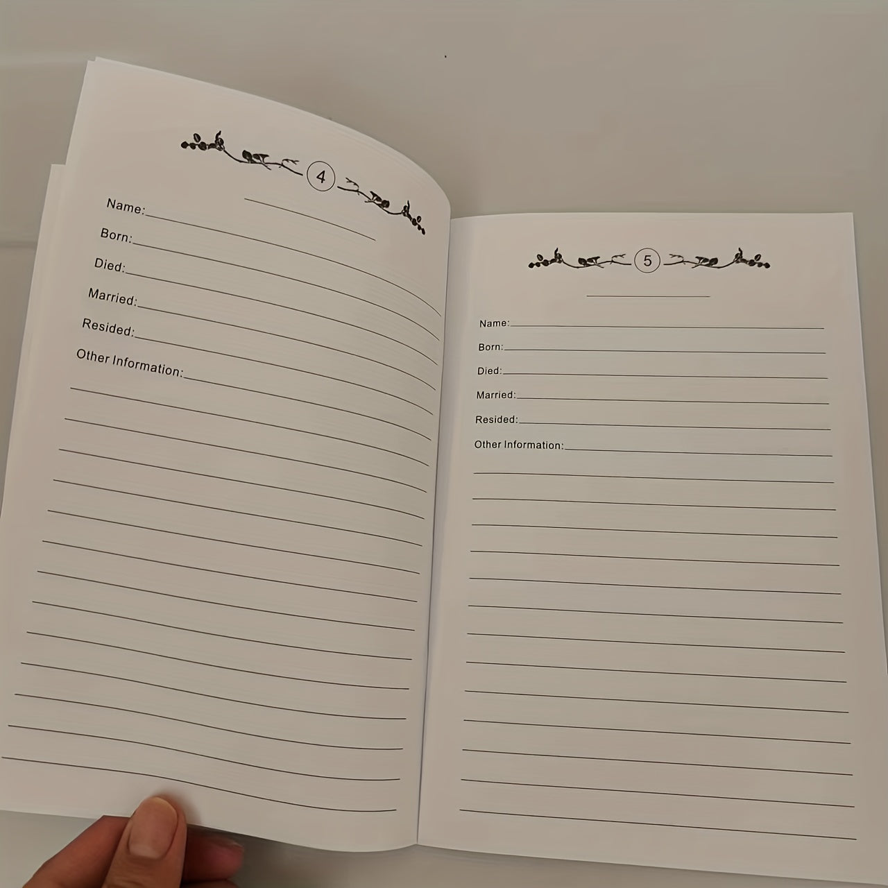Family Tree Notebook Personal Family History Record