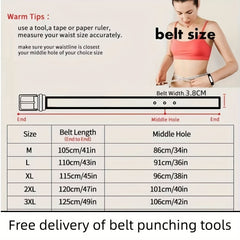 Men's Leather Belt S Metal Buckle Belt for Pants Jeans