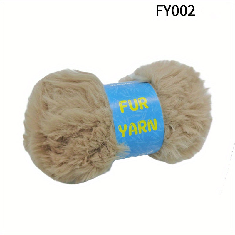 Faux Mink Fur Yarn for DIY Knitting & Crocheting 50g