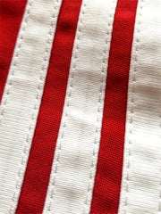 Youth Red American Football Jersey V-Neck Short Sleeved Uniform