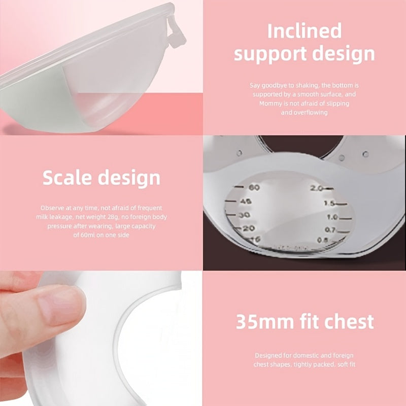 Wearable Breast Milk Collector BPA Silicone Leak-proof