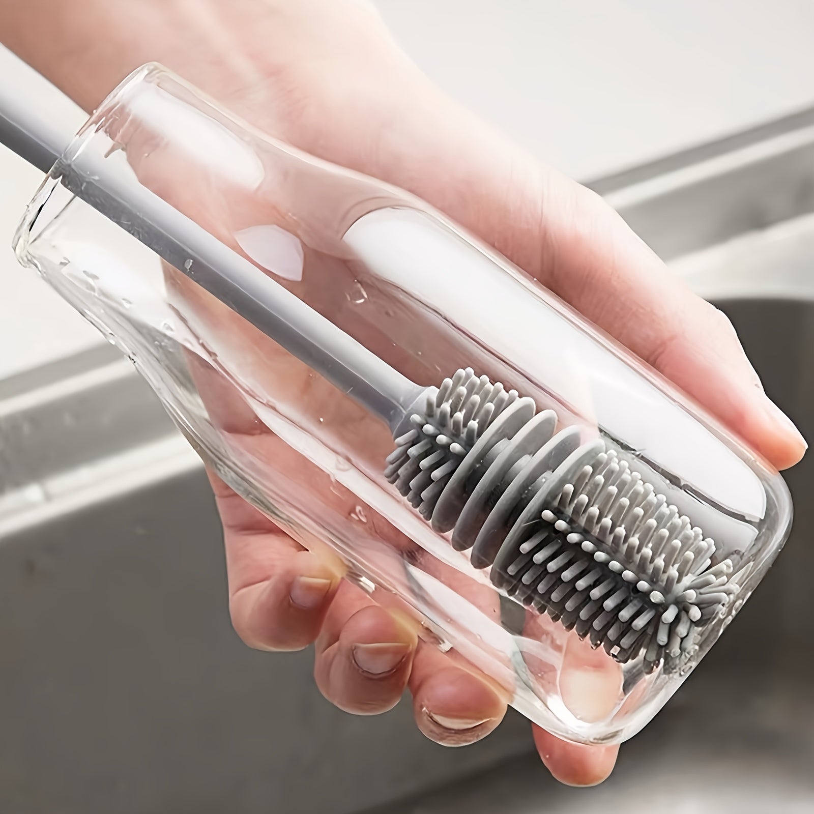 Long Handle Bottle Cleaning Brush for Water Bottles Goblet Cup