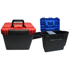 1pc Portable Tool Box Parts Organizer Box Plastic Household Screw Storage Box