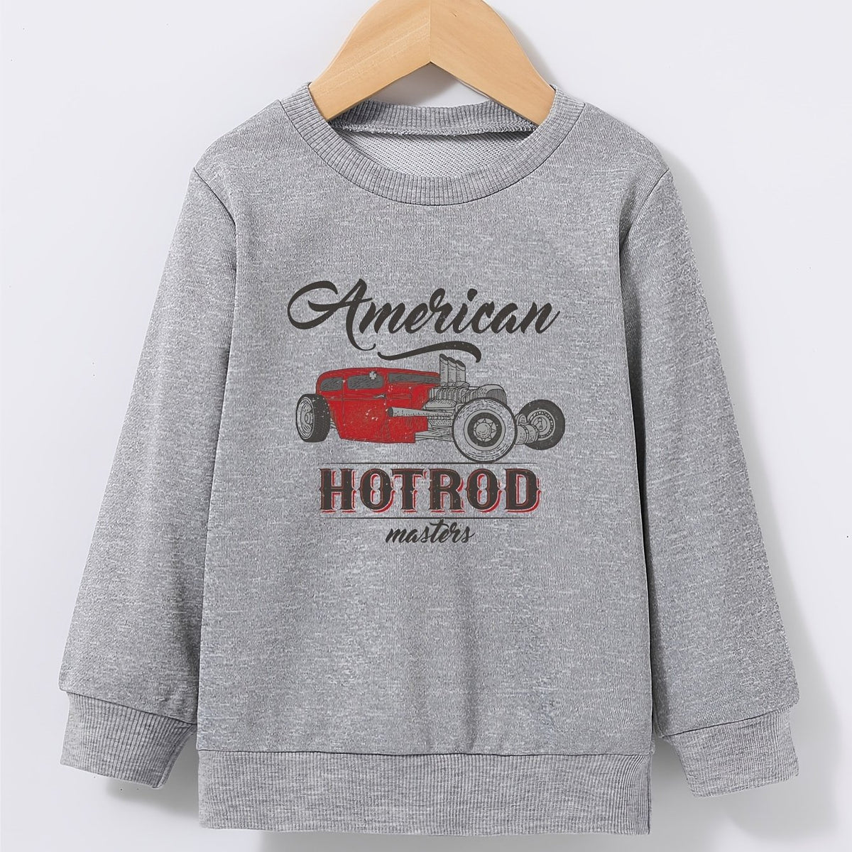 Kid's Pattern Print Sweatshirt Pullover Crew Neck Top