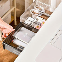 Medium Under Desk Drawer Organizer Clear Plastic Drawer For Office School Home