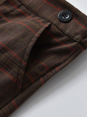 Boys Casual Gingham Pants Autumn/Winter