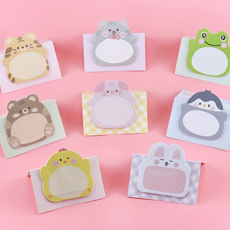 Cartoon Animal Sticky Note - Cute Animal Standing Memo Sticker