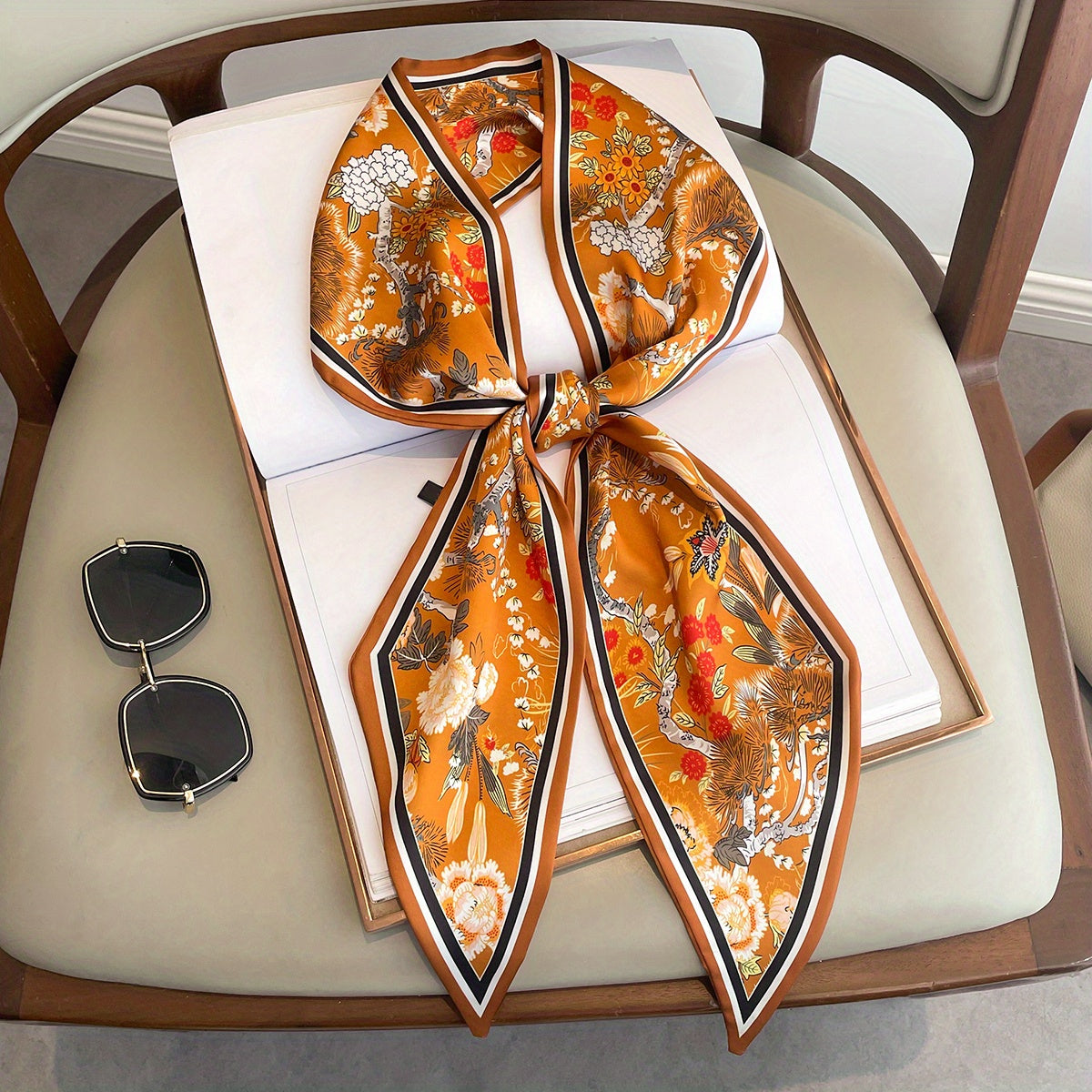 Skinny Silk Twilly Scarf Neck Tie